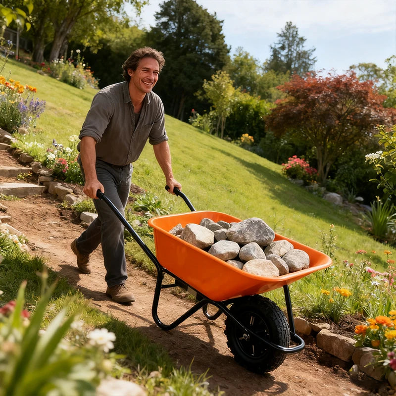 Electric Battery Powered Unicycle Dump Truck 330 Lb Load Capacity