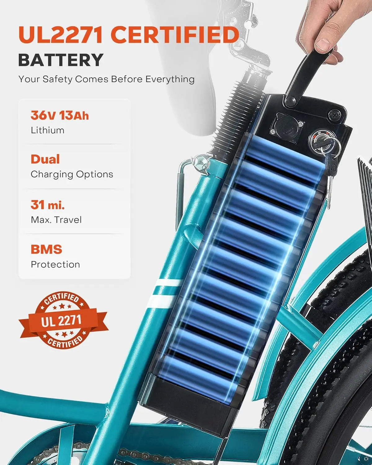 Electric Tricycle For Adults With LCD Display 3 Wheel