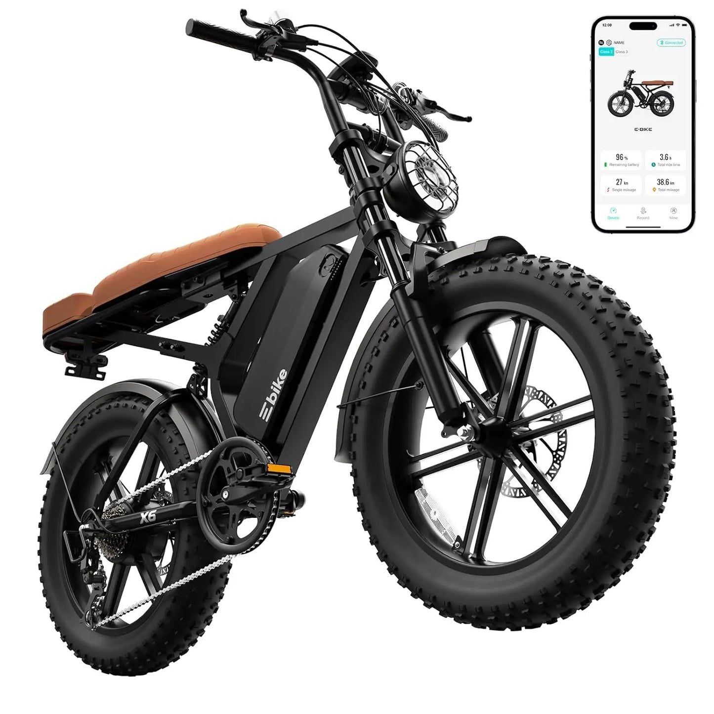 Electric Bike For Adults Peak 1500W Motor 30MPH Fat Tire